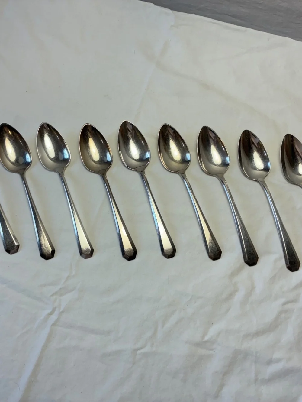 Vintage Silverplate teaspoons Lincoln pattern set of 12